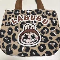 labubuトートバッグ　ヒョウ柄　茶色ラスト‼️