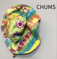 CHUMS チャムス タイダイ バケットハット レインボー 総柄 アウトドア帽子のサムネイル