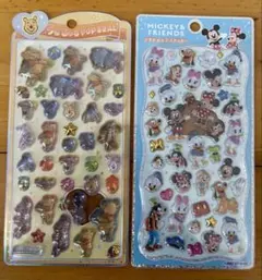 プチドロップ　うるちゅる　ステッカー　シール　ミッキー　プーさん　正規品