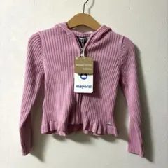 mayoral フリル　リブニットカーディガン 90 100cm ピンク