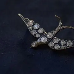 ヴィンテージ ツバメ　ブローチ