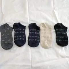 花柄ソックス5足セット