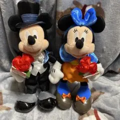 ミッキー ミニー ぬいぐるみバッジ ぬいば 誕生日 タキシード ぬいぐるみ