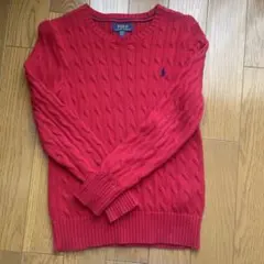 Polo Ralph Lauren 赤 ケーブルニットセーター M