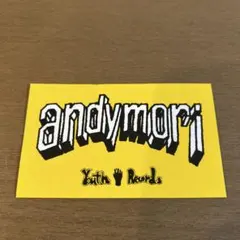 andymori アンディモリ　ステッカー　Youth Records レア