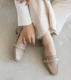 新品　RANDA ランダ　3WAYベルトローファーシューズ　ビジュー　リボン