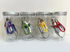 4個 つかめる メタルクレーンアーム キーホルダー 三本爪大きいサイズ4