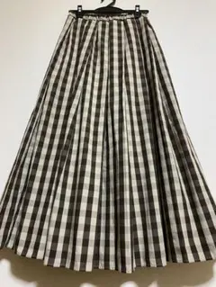 専用　チェックフレアロングスカート