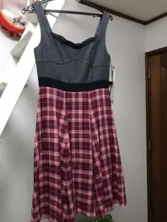 ジルスチュアート  ツイードチェックワンピ S