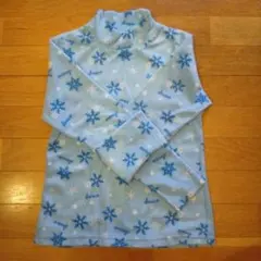 水色 雪の結晶柄 フリースウェア 今月まで大幅値下