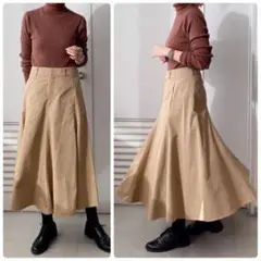 ユニクロ UNIQLO コットンツイルフレアスカート