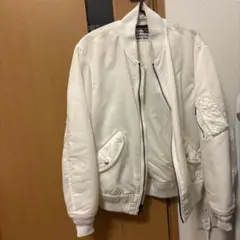 エヌハリ THE GUILTY PARTIES MA-1ジャケット ホワイト