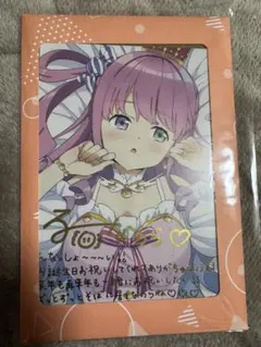 k*h様 ホロライブ 姫森ルーナ 直筆サイン入りチェキ シール ぬいぐるみカレン 姫森ルーナ 誕生日記念2024 数量限定ver /ホロライブ 直筆サイン