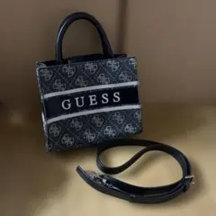 GUESS ミニハンドバッグ ブラック/グレー