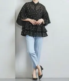 UNITED ARROWS シアー 半袖ブラウス ホワイト - メルカリ