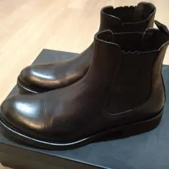 サイドゴアブーツ ブラックレザー