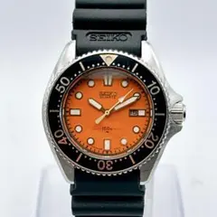 美品 稼動品 ビンテージ セイコー ダイバー メンズ腕時計 オレンジ 2625