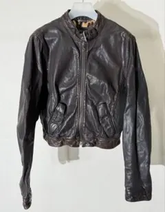 ブラウン レザージャケット
