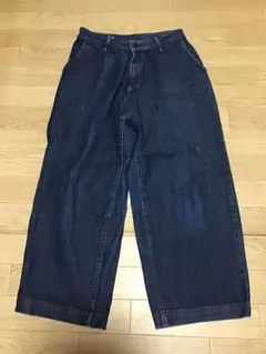 【無印良品】ワイドデニムパンツ/M★レディース★Gパンのサムネイル