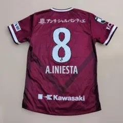 アシックス ヴィッセル神戸 イニエスタ ユニフォーム サイズL 背番号8のサムネイル