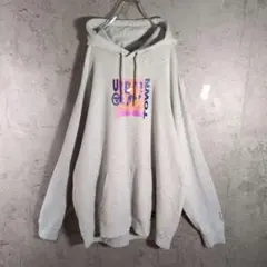 PUMA SELECT 両面プリント グラフィックプリント ビッグパーカー 灰