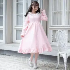 【未使用】しまむら　皆方由衣　ワンピース　ピンク　Мサイズ