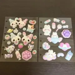 【正規品】ゆめかわ 肉球シール おすそ分けセット おしり　うさぎ クーリア