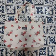 KALDI いちご柄 エコバッグ