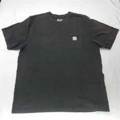 ★カーハート ポケット付きTシャツ ブラック系 メンズ XL