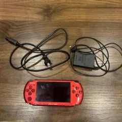 SONY PSP-3000 本体 赤色 充電器付き