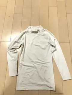 A.D.ONE 長袖 裏起毛 防寒 インナーシャツ 160 白 ハイネック