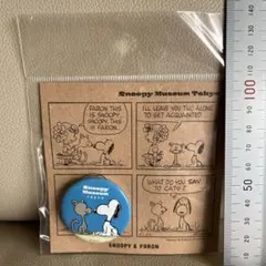 Snoopy Museum Tokyo コミック缶バッジ　ファーロン　スヌーピー