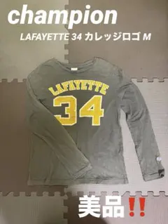 Champion 長袖Tシャツ LAFAYETTE 34 カレッジロゴ M