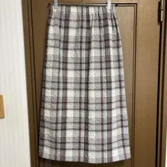 Samansa Mos2【UVカット】チェック柄ナロースカート