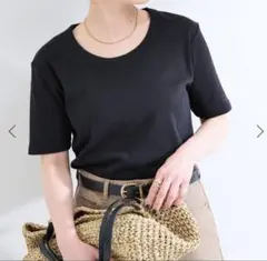 B.C STOCK ウォッシャブル／接触冷感/C/PEフライ スUネックTEEのサムネイル