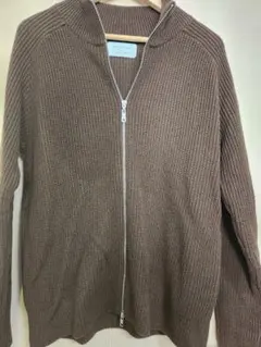 ジップアップ ニット