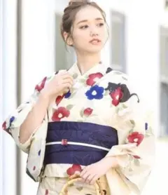 新品浴衣◇ bonheur saisons 椿 - メルカリ