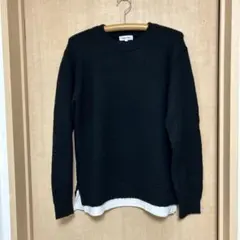 グローバルワーク　メンズセーター　ニット　Sサイズ　ブラック