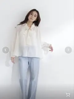 新品タグ付き elu. オーロラブラウス 白 S - メルカリ