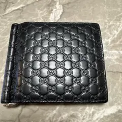 GUCCI グッチ マネークリップ GG柄 ブラックのサムネイル
