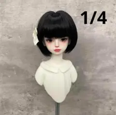 BJD 1/4 人形 ドール ウィッグ カツラ 耐熱 ロングカール