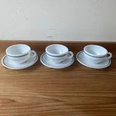 グスタフスベリ Bellシリーズ カップ&ソーサー 3セット 1980年 - メルカリ