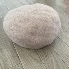 ベレー帽　ベージュ　レディース