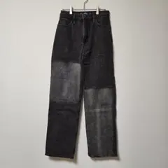 HOLLISTER ホリスター ブラック パッチワーク デニムパンツ W26のサムネイル