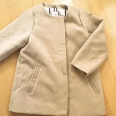 新品ikka ベージュ ウールコート 120サイズのサムネイル