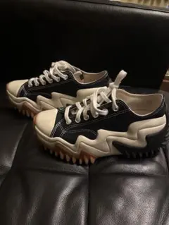 韓国 コンバース ランスターモーション ハイカット ブラック 厚底 25.5