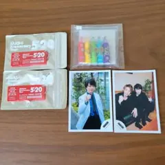 嵐グッズ キーホルダー(赤)2個　ペン　写真