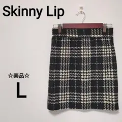 ☆美品　Skinny Lip L ミニ丈スカート　千鳥格子　チェック　2414のサムネイル