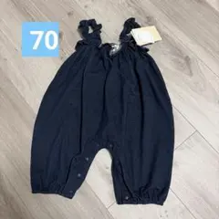 デニム　サロペット　ロンパース　つなぎ　70 cottoli バースデイ　新品