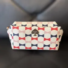 kate spade 幾何学模様ポーチ